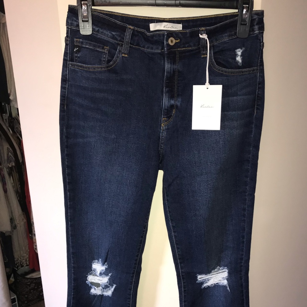 Women’s KanCan Distressed Flare Jeans-Sz 15/31-NEW